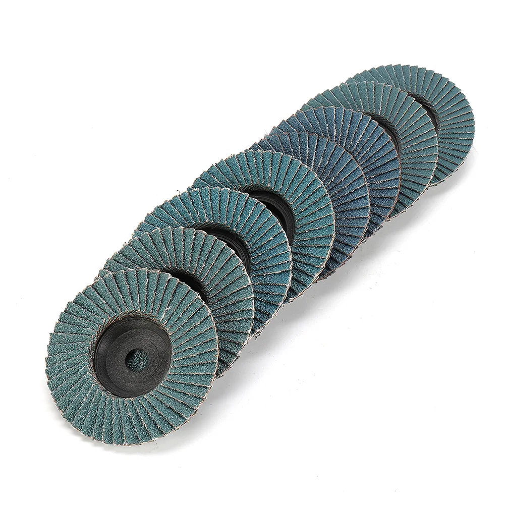 

8pcs 3 Inch Flat Flap Discs 75mm Grinding Wheels Wood Cutting For Angle Grinder 40/60/80/120 Grit Sanding Discs Abrasive Disc