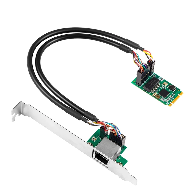 

2.5G Base-T Gigabit Network Adapter I225 Chip 2500Mbps M.2 B/M Key To Pcie 2.5Gb Ethernet Card RJ45 LAN Controller Card