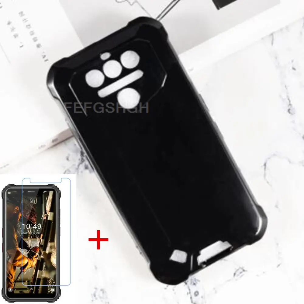 Противоударный мягкий чехол из ТПУ для Oukitel WP9 5,86 дюйма OukitelWP9 Ouk WP 9, силиконовый чехол, бампер, закаленное стекло