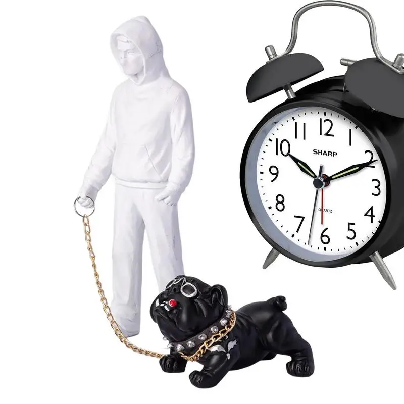 

Man And Dog Statue Resin Dog Human Statue Figurine Home Décor Man Dog Carving Model For Bedroom Desktop Study Coffee Table