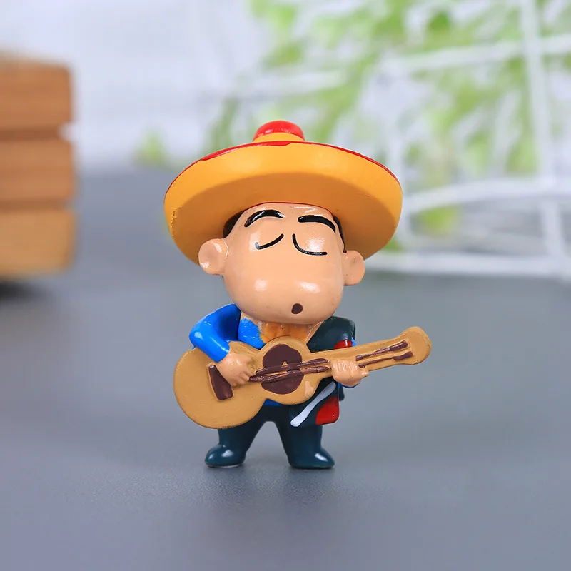 Новинка 6 шт./Набор Аниме карандаш Shin-chan версия мини Экшн-Фигурки ПВХ Модель