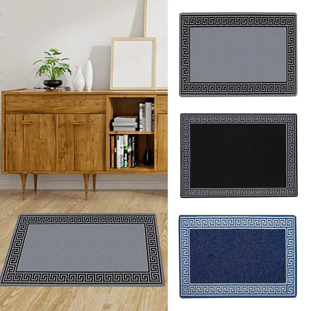 

Carpet Vintage Abstract Door mat Living Room Greek Frame Rugs Carpets For Home Living Room Hallway Soft Floor Mats