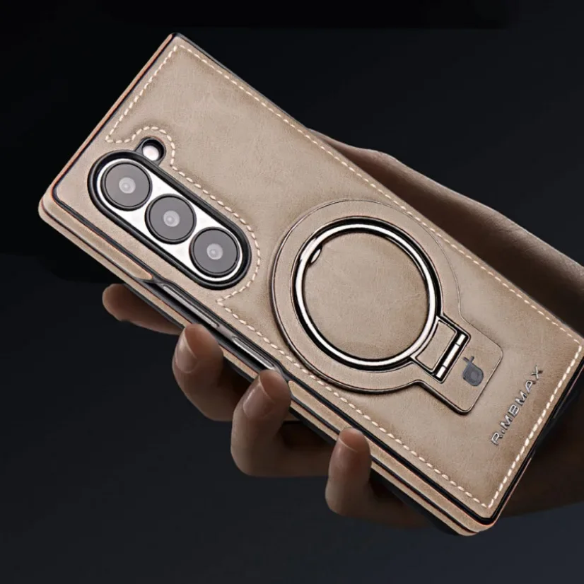 Кожаный чехол с кольцом-держателем магнитные беспроводные зарядные Чехлы для