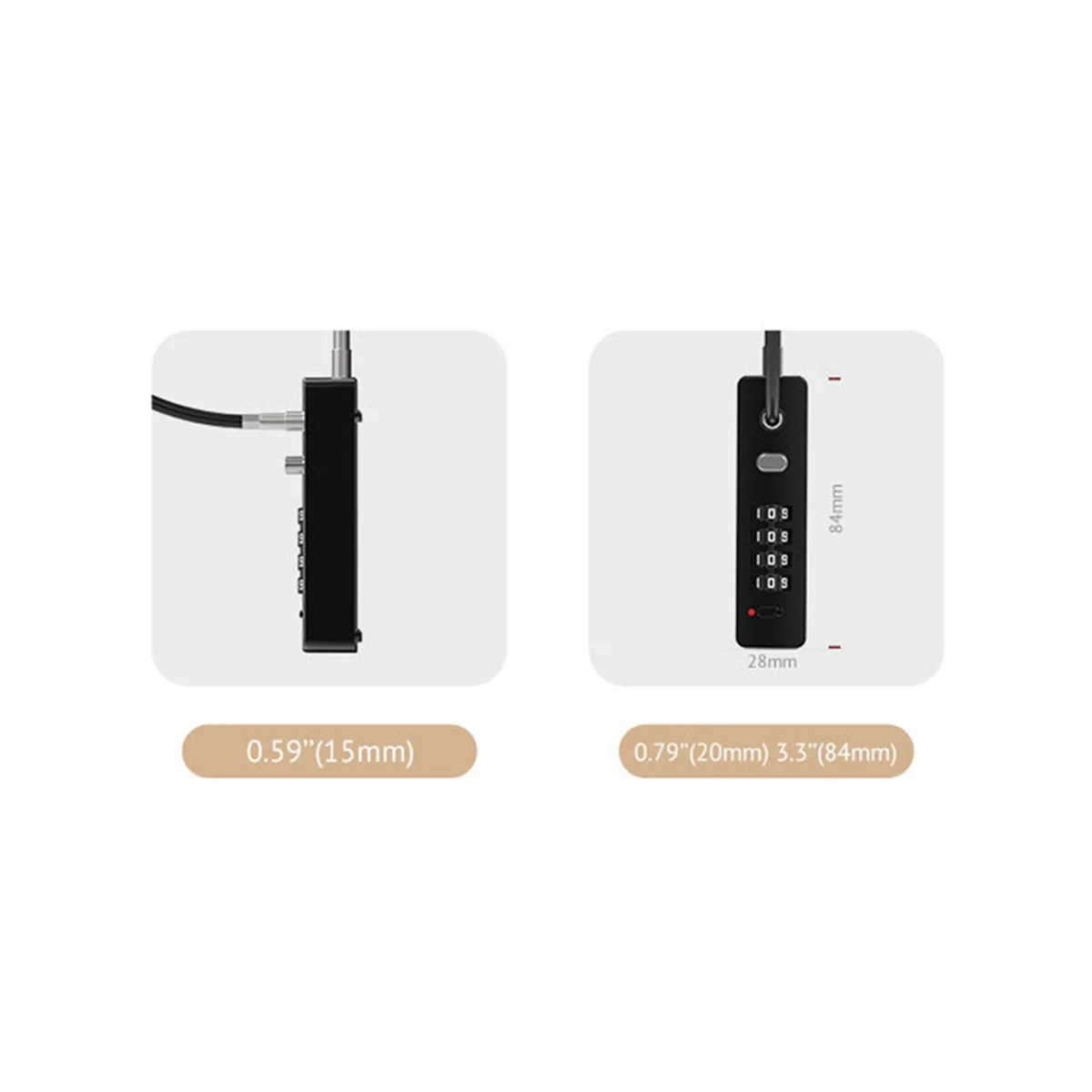 Замок с кодовым замком для велосипедного шлема белый стальной замок