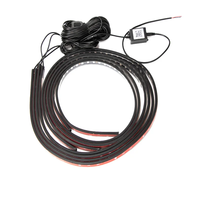 Светодиодная лента для автомобиля гибкая неоновая лампа нижней части кузова с