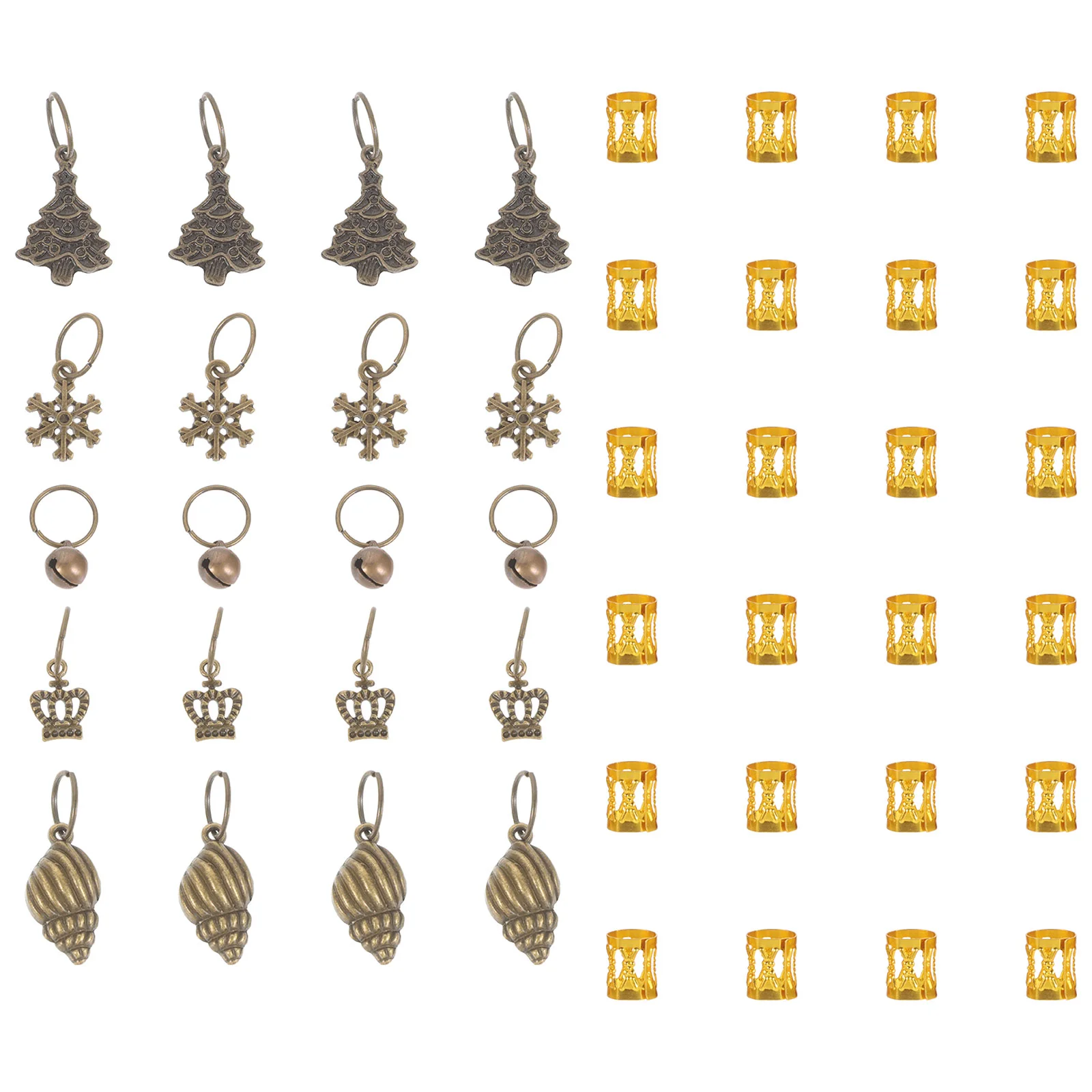 

Hair Jewels Attachments Braids Dreadlock Accessories Braiding Pendants Cuffs Conch