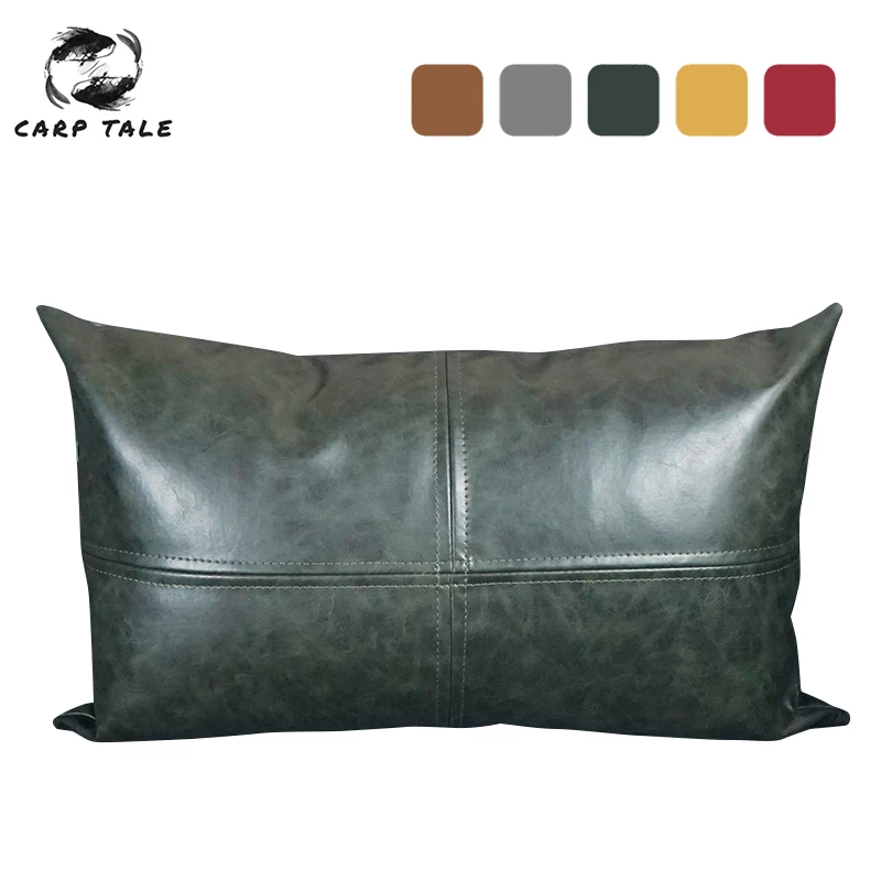 

Luxury PU Cushion Cover Leather Pillow Covers Decorative Cushions Sofa Pillow Case 30*50/45*45/50*50cm Cushion Covers Home Car