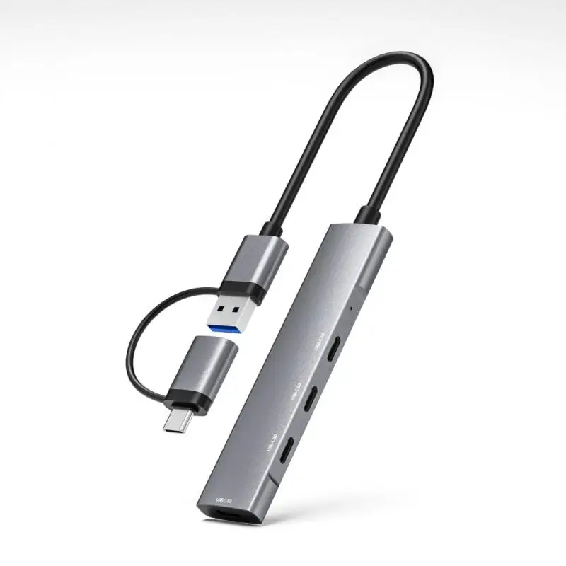

Ultra Thin Type-c Hub Multi-ports Hub Type C 4 Port Multi Splitter Adapter 5gbps High Speed Usb C Power Adapter Docking Station