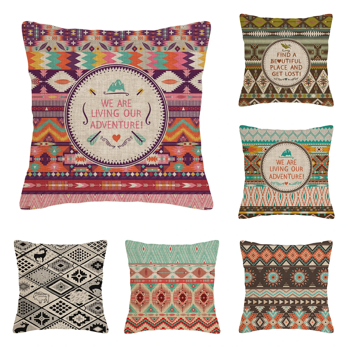 Декоративная наволочка для подушки в стиле бохо 45 х45 40 х40 см 60 х60