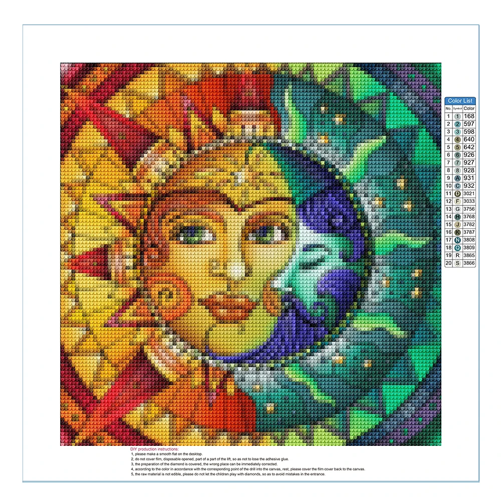 Алмазная мозаика 5D Портрет Искусство алмазная живопись полная Абстрактная