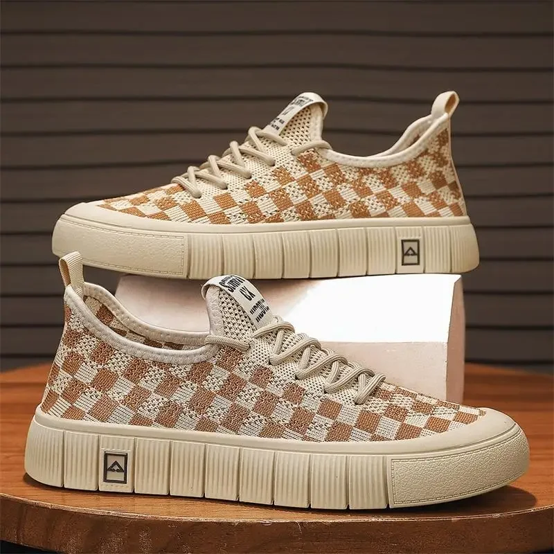 Дышащая Летняя мужская обувь парусиновая повседневная для мужчин обычные