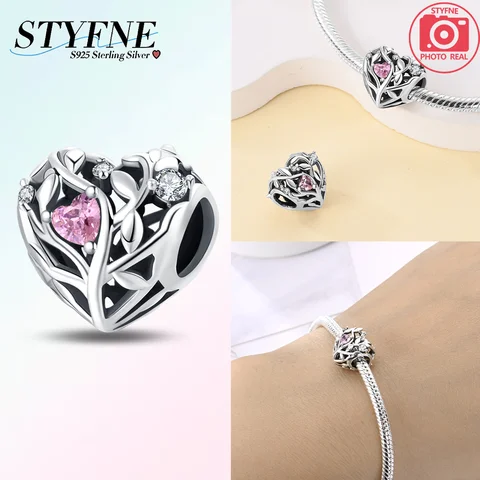 Серебряные шармы Санта Клаус с цирконом