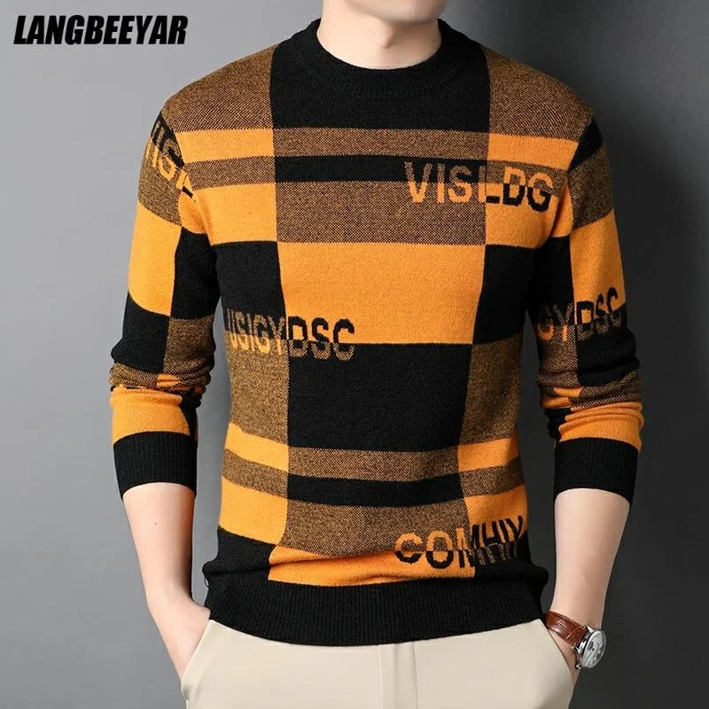 

Top Grade New Fashion Designer Brand Luxury Strt Wear Knit Pullover Letter Sweater Autum Winter Casual Jumper Mens Clothing