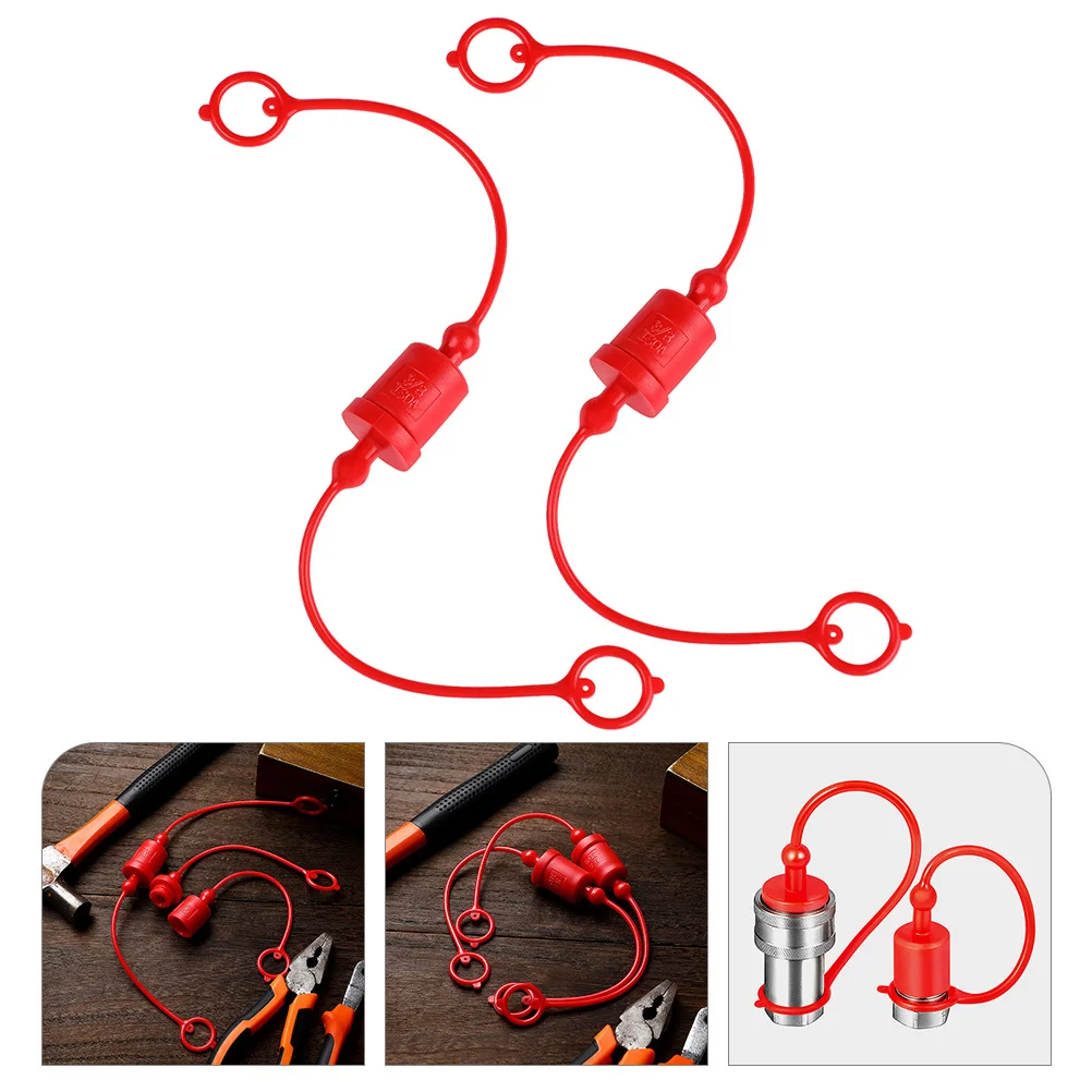 

2 Sets of Practical 3/4" NPT Flat Face Hydraulic Quick Connector with Dust Caps