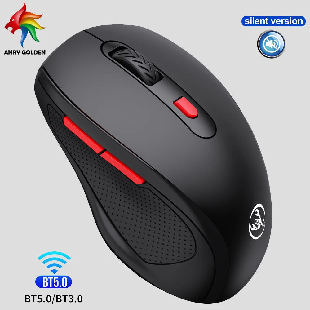 

T67 Wireless Bluetooth Mouse Silent 2.4G Computer Mouse Compact Optical Cordless Mini Quiet Mice 6keys for PC Laptop Window Mac