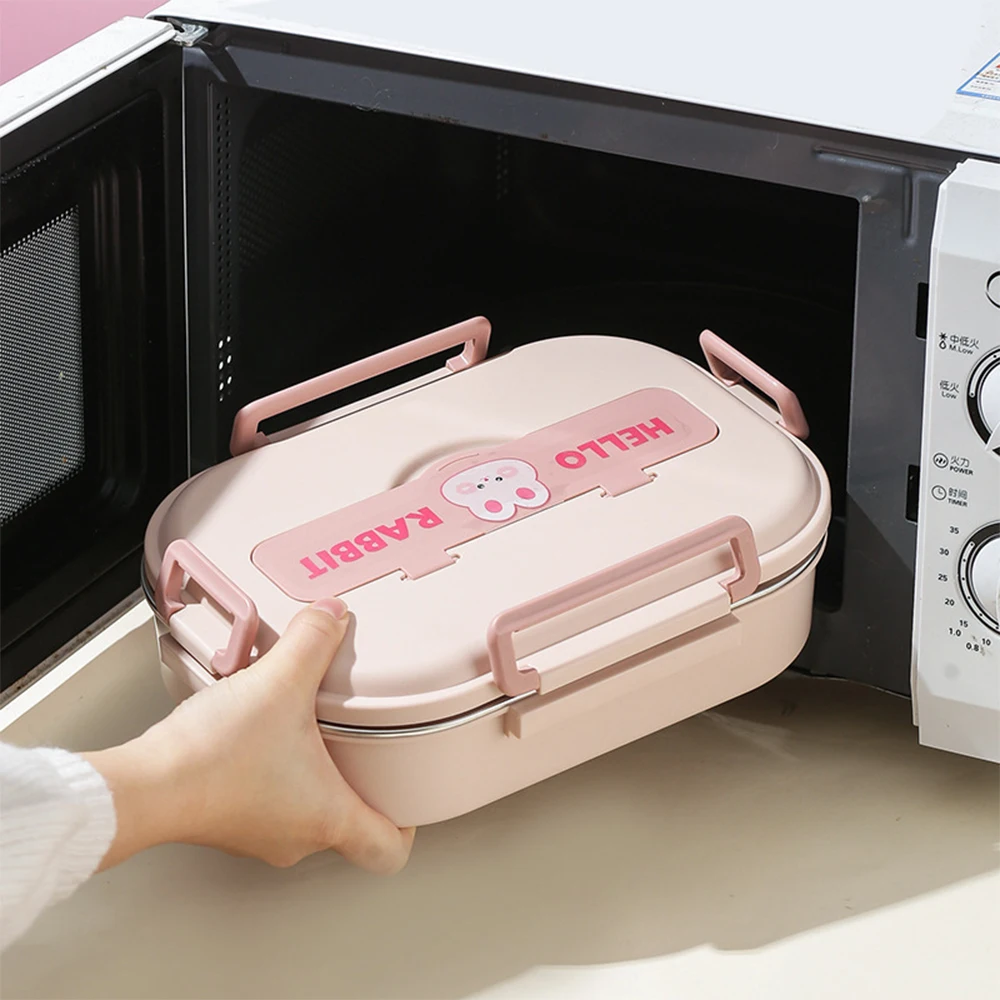 Новый Симпатичный контейнер для микроволновой печи Bento детей фотоконтейнер с