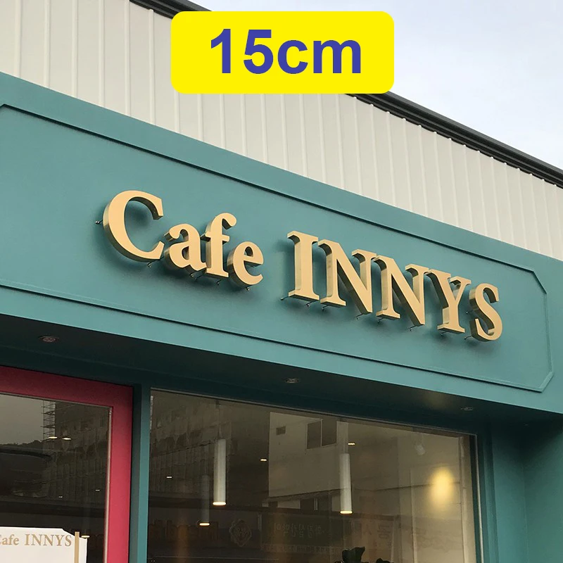 

15cm Outdoor Signage Letters 3D Sign Metal Letter Stainless Steel Company Shop Name Logo Custom Home Decor
