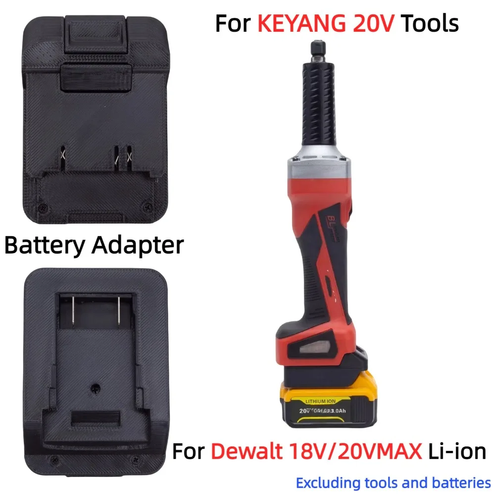 Фото Адаптеры, совместимые с аккумулятором для Dewalt 18 В/20 В MAX Li-ion к электричеству KEYANG 20 В, бесщеточные аккумуляторные дрели (только адаптер) №1