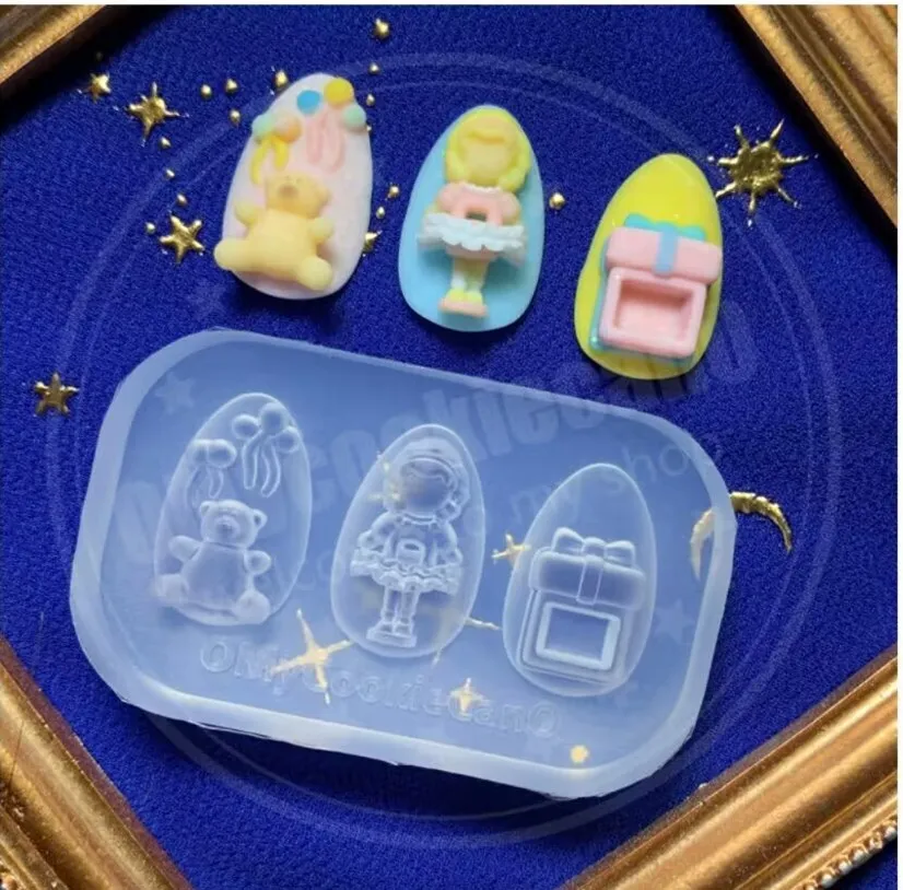 

1 шт., силиконовая форма для ногтей