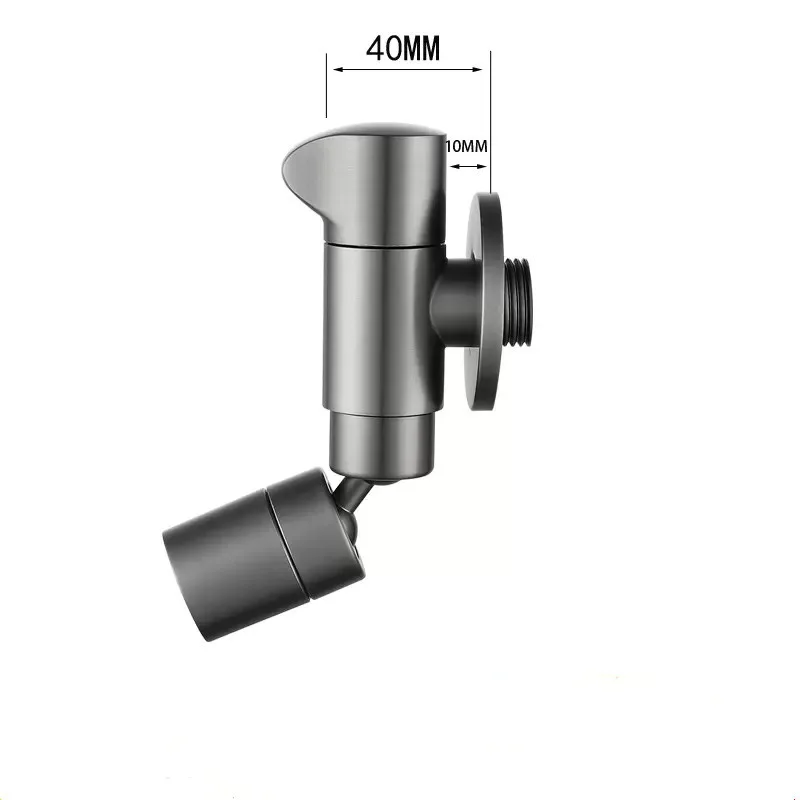 Уличный смеситель для ванной комнаты кран поворот на стену хромированный серый