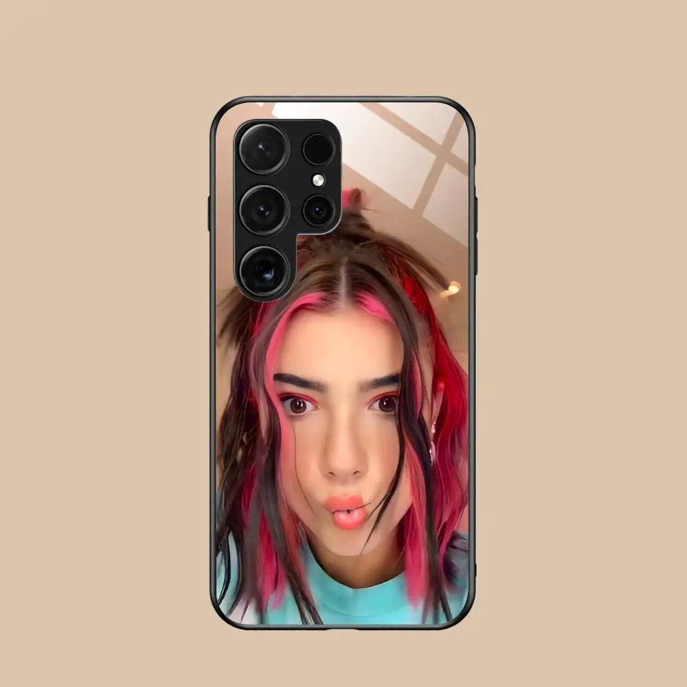 Чехол для телефона Charli Damelio для Samsung Galaxy A56 55 54 53 52 51 36 35 34 23 16 15 5G, защитный стеклянный чехол (art.: 3920dd1b06653) - 3920dd1b06653