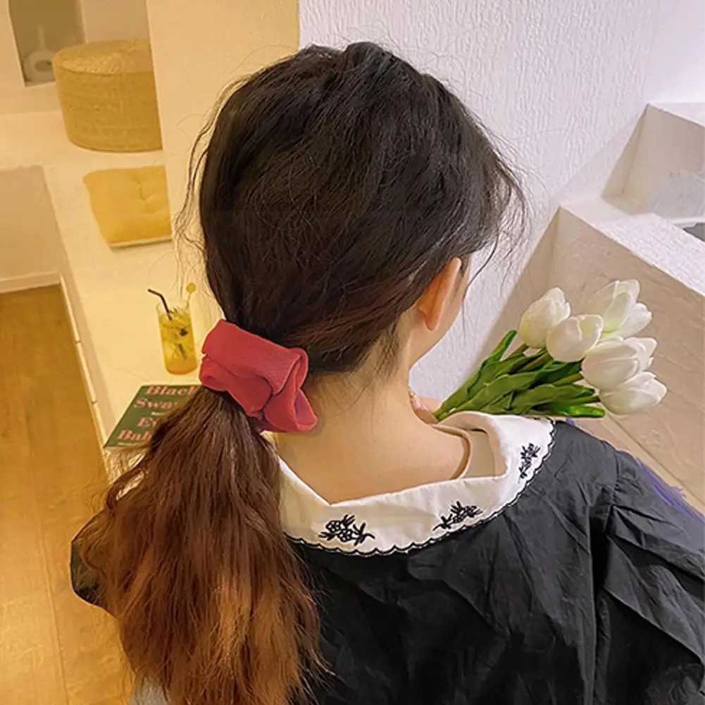 

Knitted Hair Rope Scrunchie Headband For Women Color Velvet Elastic Hair Bands Rings Girls Hair Accessories Headwear F1r7