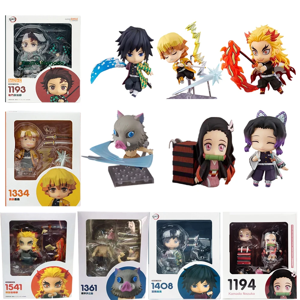 

Demon Slayer Nendoroid Action Figure Model Kamado Tanjirou Cute Change Face Doll Collection Ornaments Children Toy Birthday Gift