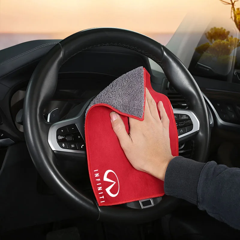 Замшевое полотенце для мытья автомобиля тряпка из микрофибры очистки Infiniti Q50 FX35