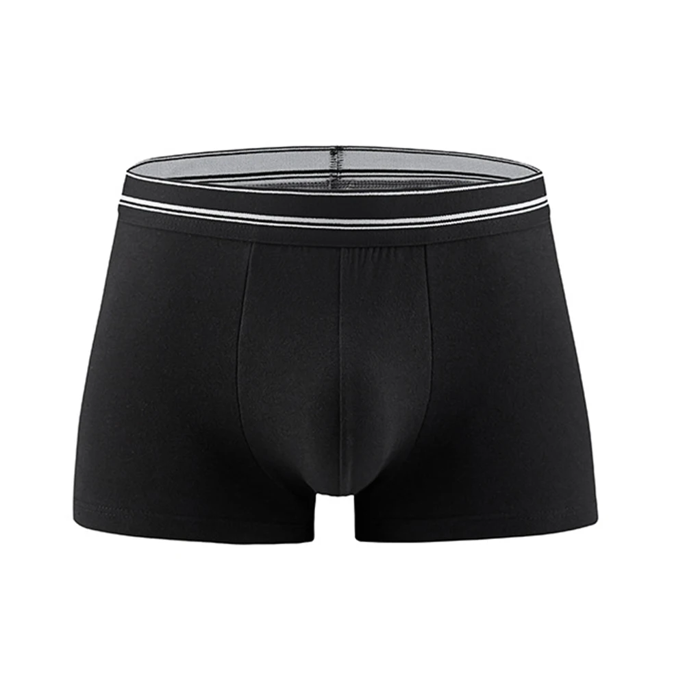 

Mens Cotton Boxer Trunks Comfortable Underwear Breathable Short Pants Male Boxer Briefs Solid Knickers Soft Panties