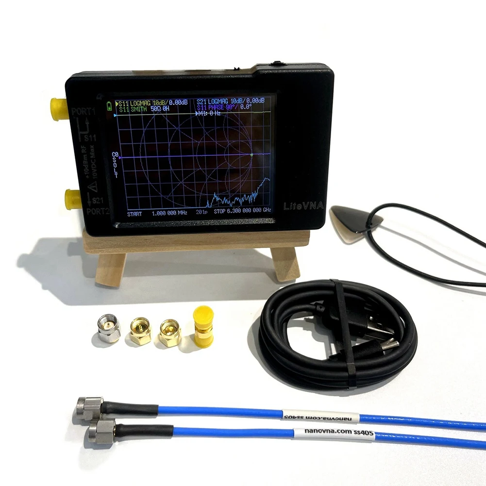 

New LiteVNA 6Ghz VNA 2.8Inch LCDHF VHF UHF UV Vector Network Analyzer Shortwave Portable Antenna Analyzer with Battery