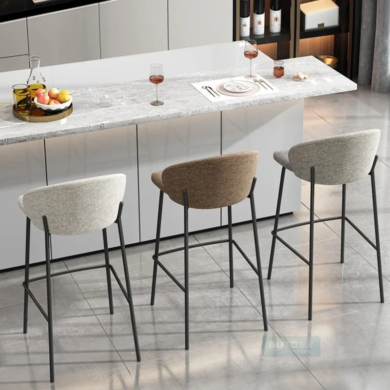 Светильник Роскошная Современная Минималистичная спинка высокий стул для дома