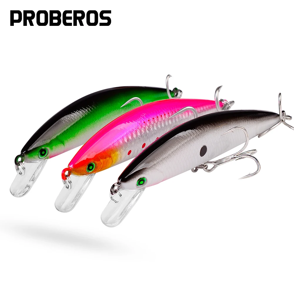 

PROBEROS 6PCS Sinking Minnow Baits 41g-13cm Trolling Bass Bait Sinking Swimbait Artificial Wobblers Fishing Tackle