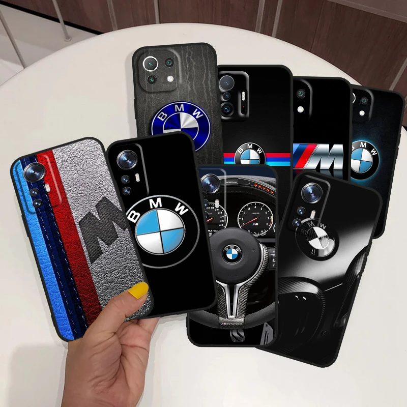 

Red Blue BMW For Xiaomi Mi 13 12 11 10 11T 10T 9T 9 8 Note 10 Ultra Pro Lite TPU Soft Silicone Black Phone Case Coque Capa Cover