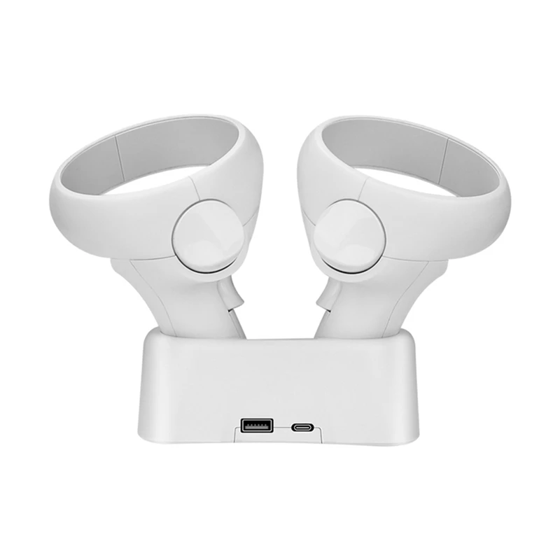 

For Oculus Quest 2 Magnetic Charging Dock Station Dual Controller Charger Holder Storage Base VR Bracket Accessories