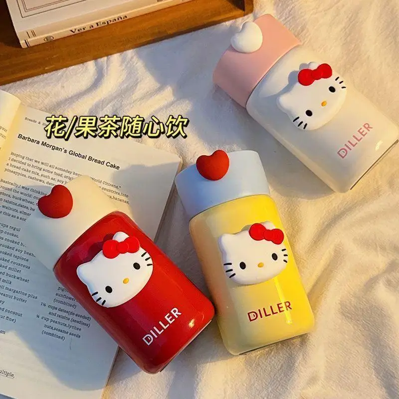 Горячая Sanrios 280 мл Sus 316 студенческая термочашка Kawaii Hello Kitty милая портативная чашка