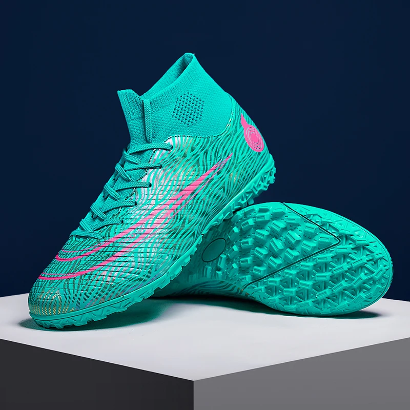 Quality Futsal Non-slip  Soccer Shoes Wholesale Messi Football Boots Sociaty Chuteira Campo Cleats Training Sneakers Women TF/AG