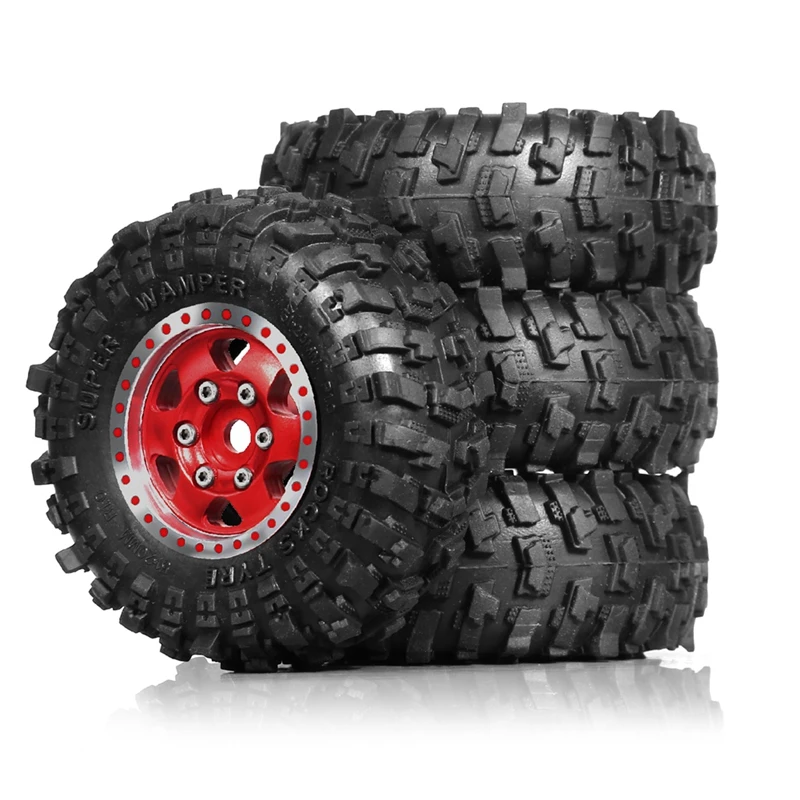 4 шт. 51 мм 1 0 дюйма набор металлических колес с бисером для 1/18 1/24 RC гусеничного