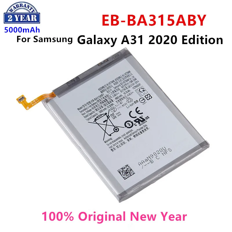 

100% Orginal EB-BA315ABY 5000mAh Battery For Samsung Galaxy A31 2020 Edition SM-A315F/DS SM-A315G/DS Mobile phone