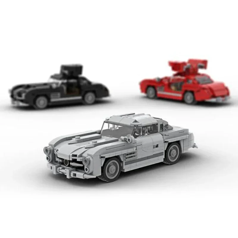 Moc строительные кирпичи городская модель суперкара Speed Champion 300 SL технология