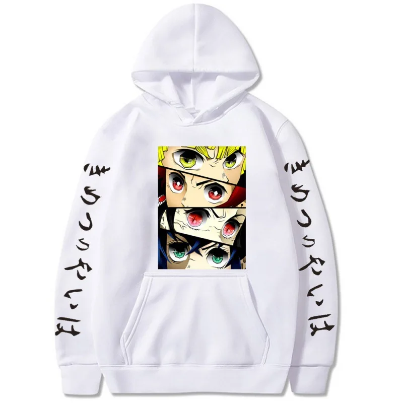 

Japanese Anime Demon Slayer Hoodie Pullover Sweatshirt Tanjiro Kamado Print Hoodies Men Women Kimetsu No Yaiba Hoody Streetwear