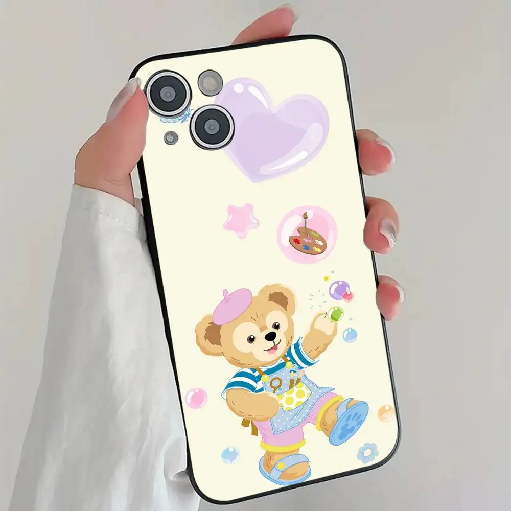 Фото Чехол для телефона Cartoon Cutte D-duffy и S-ShellieMay, крутой черный силиконовый мягкий чехол для iPhone 16, 15, 14, 13, 12, 11 X XR Plus Pro Max Plus №2