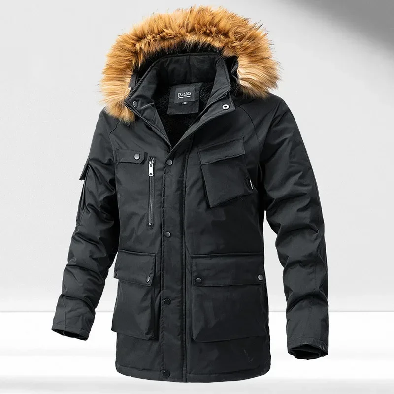 Зимняя мужская куртка утепленные флисовые куртки Мужская Уличная одежда