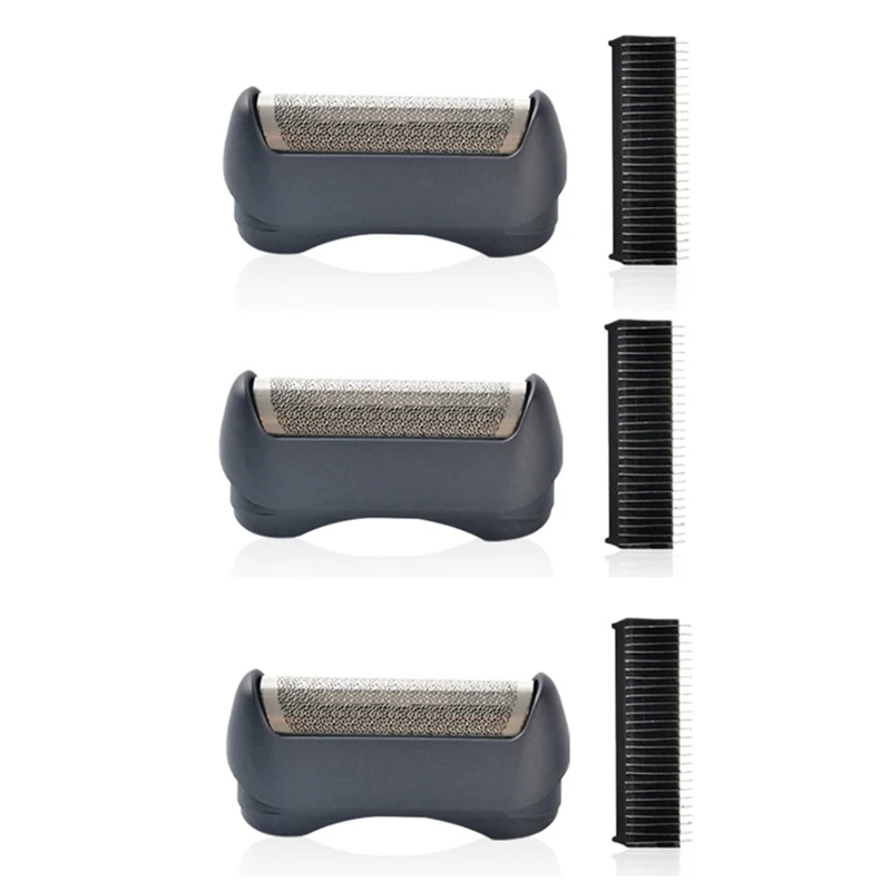 

3X Suitable For BRAUN 11B Reciprocating Electric Shaver Mesh Cutter Head Assembly Omentum Accessories