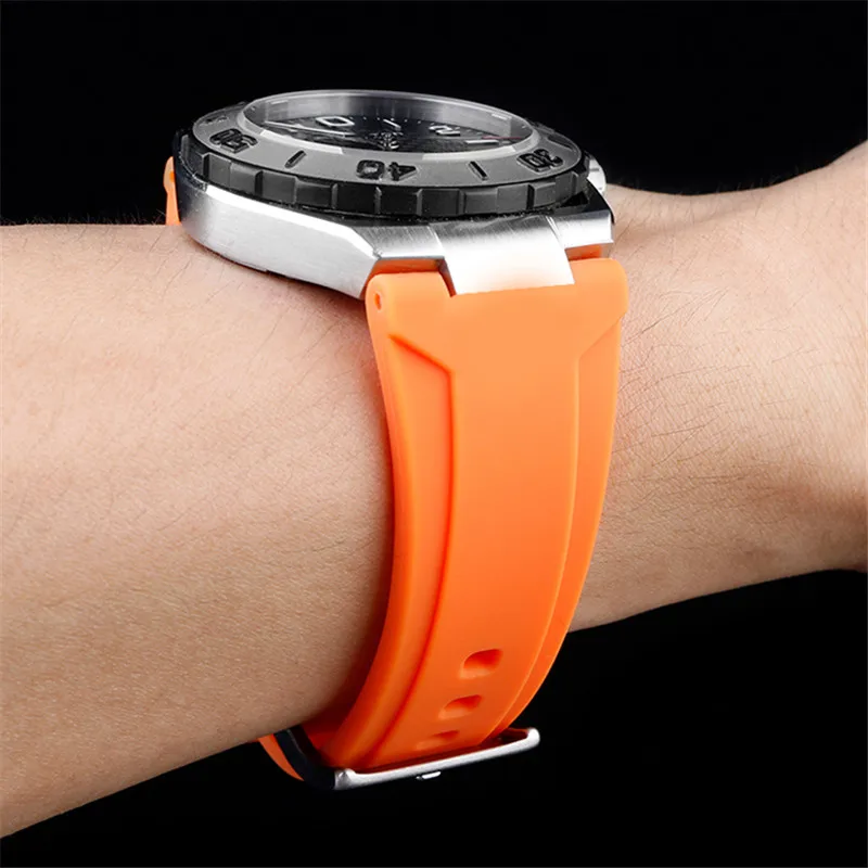 High-Grade Rubber Stainless Steel Connection Strap for Tissot PRX Series T137.407/410 Men Fashion WatchBand Replacement Parts