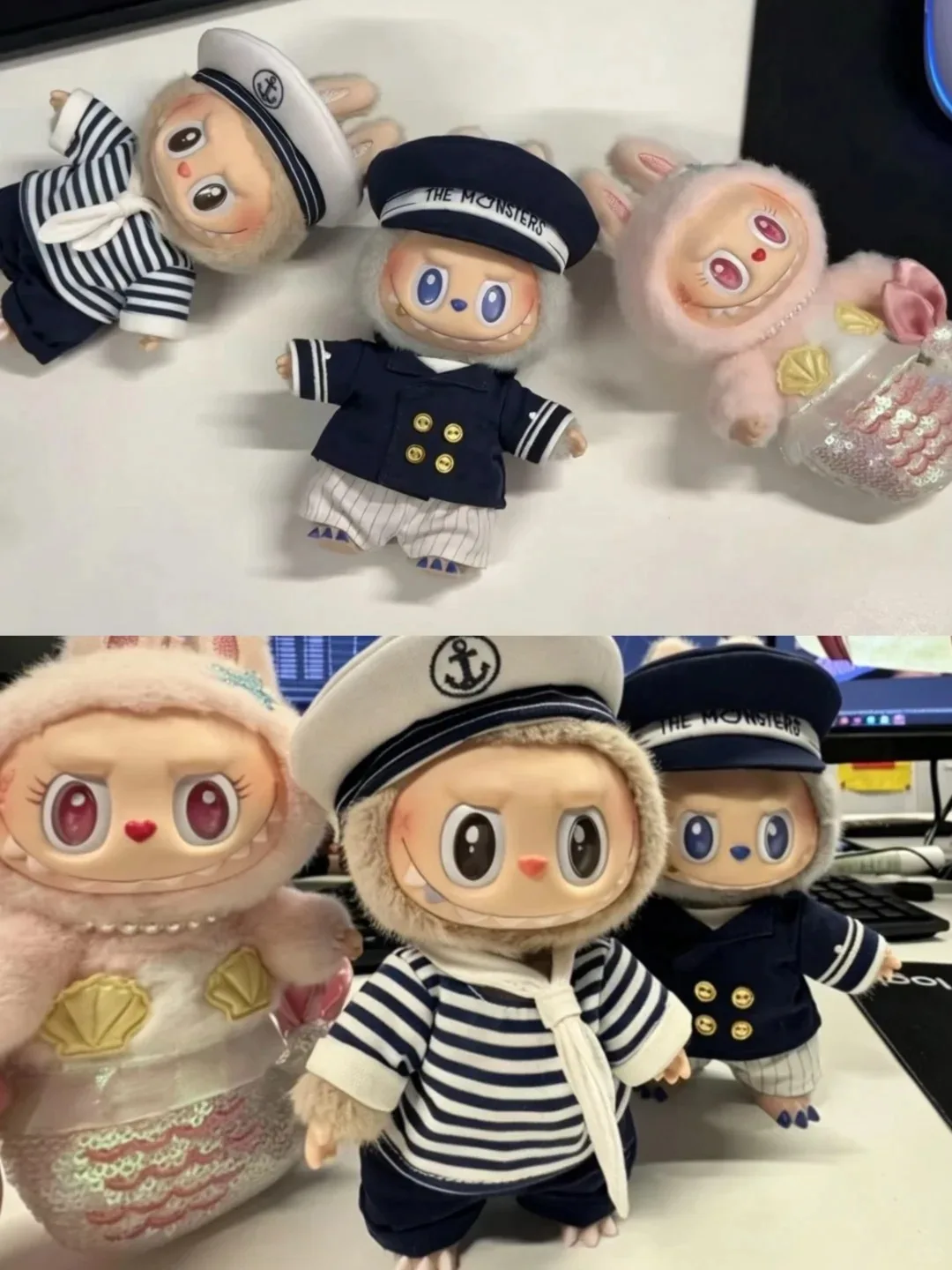 Новая оригинальная настенная декорация POP MART THE MONSTERS: Devliegende LABUBO, Sailor Captain, Mokoko, Mermaid Rubber Minky – креативный декор для дома (art.: 3920da23bcff9) - 3920da23bcff9