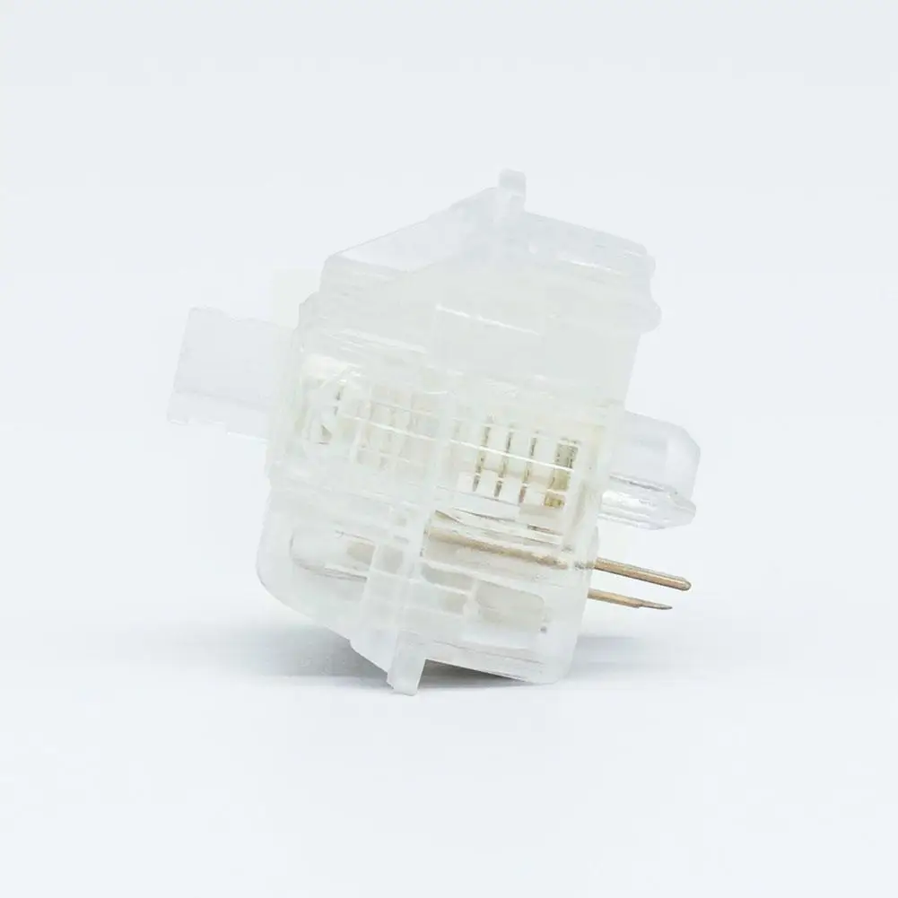 

10cs V3 Fully Linear Switches Transparent Linear Axis Pin 37g/55g/60g/62g/67g Leds Switches 4 2 Switch Aqua Pin King Compat U6m8