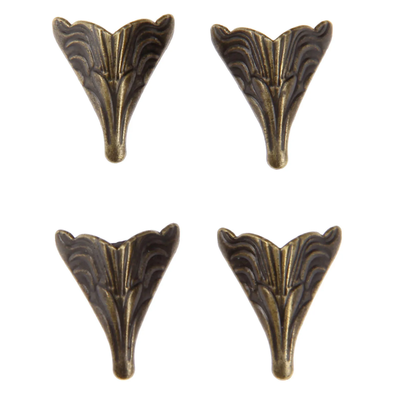 

20 Pcs Mini Leg Vintage Wood Box Cabinet Corner Protectors Furniture Fittings Antique Corner Protectors Retro Beast Foot Decor