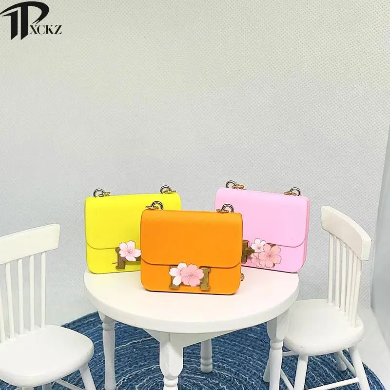 

Рюкзак для кукольного домика с цветами, рюкзак для кукол, жилет, сумка из искусственной кожи, сумка, кошелек, игрушки для кукольного домика, м...