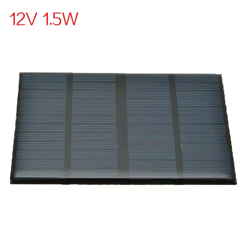 

2023New 12V 1.5W Solar Panel Standard Epoxy Polycrystalline Silicon DIY Battery Power Charge Module Mini Solar Cell Charging Boa
