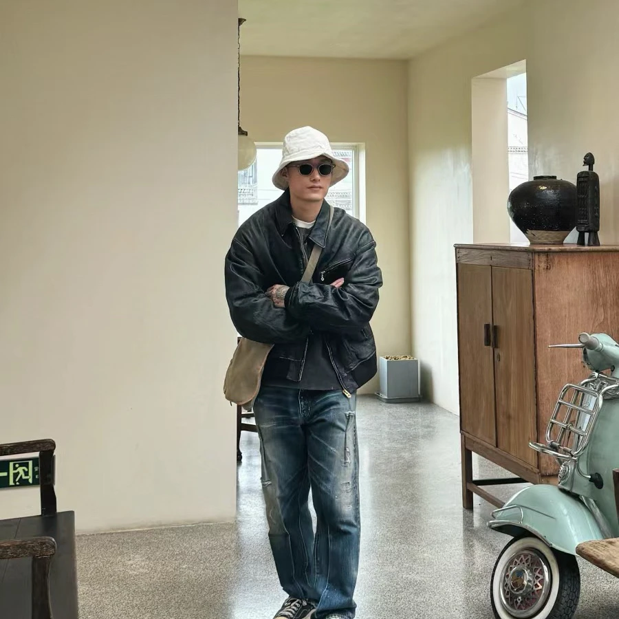 Фото БРЮКИ VISVIM JOURNEYMAN 2025 Джинсы разрушения 22SS 2-го поколения №5